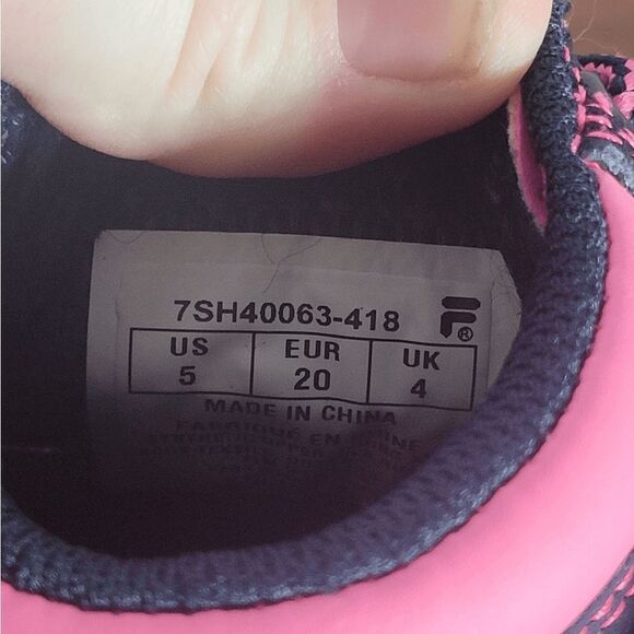 Fila Toddler Girl Ankle Utility lace up Boots Size 5 - Picture 8 of 8